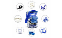 8 Pieces Includes Storage Bag 8 in 1 Equestrian Accessory Kit Multiple Colors Available Complete Horse Tack Package for Beginners