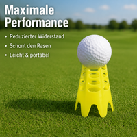 500-Pack Golf Tees, Durable PE Golf Tees, Low Resistance White Golf Tees, Patented for Golfers
