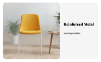 Nordic design Upholstered Single Seat Breathable Fabric Upholstered Shell Chair Ergonomic Backrest Home Seating Minimalist Aesthetic for Office Workers, Business Owners, Conference Room, Reception Area, Small Spaces, Bedroom