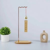 Brush Pen Holder Stand Desktop Brush Hanger with Wood Base Basic Rack for Calligraphers
