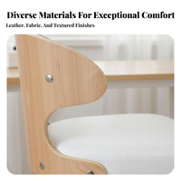 Armless Rolling Desk Chair Padded Seat rotating Stool Easy to Clean for Study Room
