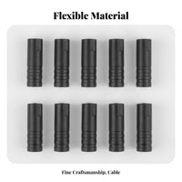 Plastic Bike Cord End Ferrules Prevents Fraying Plastic Bike Cord Debris Ferrules Easy to Install Long-Lasting for DIY Hobbyists