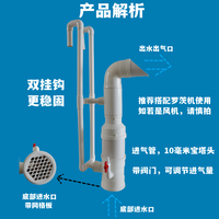 鱼池推水器高密度养鱼用造浪增氧器帆布池曝气水产养殖鱼虾池塘