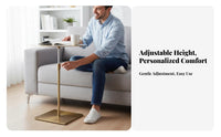 Adjustable Height Table Stainless Steel Minimalist Metal End Table Space Saving Compact Bedside Nightstand for Living Room, Bedroom