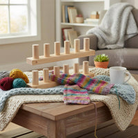 Chunky Blanket Looms Beginner Friendly Wooden Peg Looms Easy Assembly Blanket Weaving Frame for Beginners