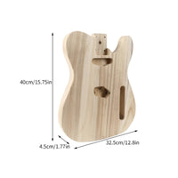Paintable T-Style Design Guitar Body Wooden Instrument Parts for Repair