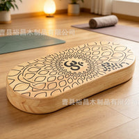 Wooden Yoga Meditation Foot Pedal with Acupressure Massage Board