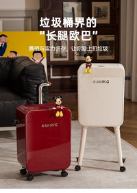 厨房垃圾桶2026新款家用高颜值带盖可移动大容量免弯腰高脚垃圾篓