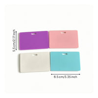 4 Pieces Silicone Memo Board Erasable Stationery Portable for Desk