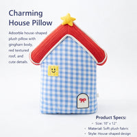 Cartoon Fairy Tale House Pillow, Soft Plush Cushion