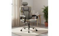 Ergonomic Recliner Chair Comfortable Long Sitting Office Gaming Chair Swivel Recliner Seat Breathable PU Leather for Dorm Room