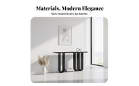 Minimalist Design Narrow Console Table Sleek silhouette Slim Console Table adaptable Use Hallway Furniture Sturdy Frame for Interior Designers, Apartment Dwellers, Hotel Lobby, Reception Area, Small Spaces, Living Room