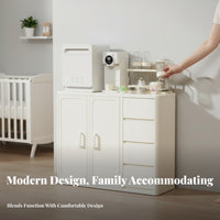 5-Drawer infant chest of drawers Child-Safe Design Kids chest of drawers Raised Top Edges for infants