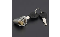 10 Mm Cylinder Electric Vehicle Battery Lock Black Housing Battery Box Lock Silver Mechanism Rectangular Body