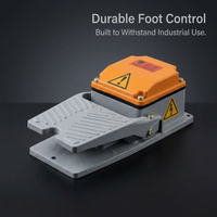 Industrial Momentary Foot Pedal Switch, CE Certified Heavy Duty Aluminum Foot Pe #variant:LF-30