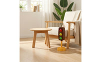 Freestanding Traffic Light Toy with Lights and Sounds Interactive Toy Traffic Indicator with Stand Portable Stop Light Model Compact for Children, Toddlers