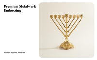 9 Branch Candelabra Timeless 9 Branch Candle Stand Menorah Candle Holder Traditional Metal Chanukah Candelabra