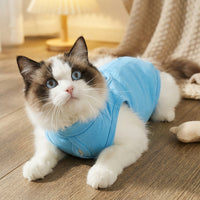 Cat Surgery Suit and Spay Recovery Suit, Breathable Elastic Pet Suit Cat Surgery Abdominal Wound Cover, Anti-Licking Post-Surgery Wear for Females