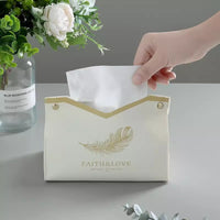 New Fashion Light Luxury Simple Leather Tissue Box for Living Room, Coffee Table, Dining Table
