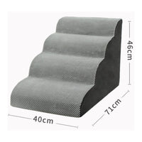 Foam Pet Stairs Compressed Sponge 3 Step Dog Stairs Removable Cover for Sofa