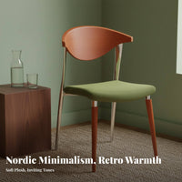 Woven Seat Armchair mid-centuryera Modern aesthetic Dining Chair Minimalist Design Sturdy Frame for Adults