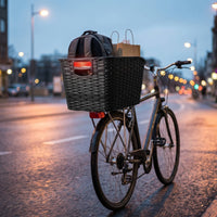 Rear Bike Basket Thickened Rear Bike Basket Rigid for Students, Daily Commute