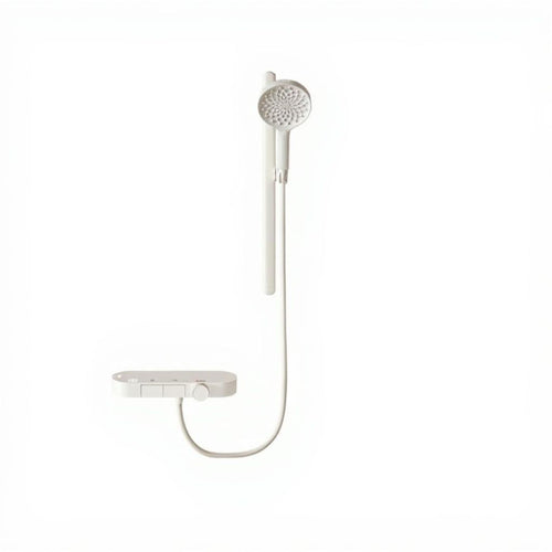 Temp-controlled shower faucet, wall mount