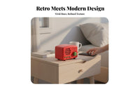 Retro Bluetooth Radio Vintage Inspired Design Portable Speaker Gift concept