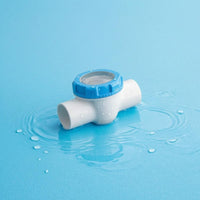 Blue Outer Band 2-Inch Check Valve Backflow Protection Transparent Check Valve Good Sealing Long-Lasting for Water Treatment