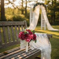 Artificial Wedding Floral Arrangement Photo Prop Event Decoration Handheld
