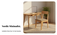 Nordic design Upholstered Wooden Chair Minimalist Design Seating Furniture Ergonomic spinerest Accent Seat Sturdy Frame for Homeowners, Restaurant Owners, Interior Designers, Dining Room, Kitchen, Cafe, Home Office