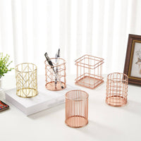 Nordic Design Stationery Holder Wrought Iron Design Metal Wire Writing
