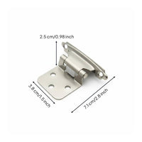 American Design Cabinet Hinge Heavy Duty Self-Closing Cabinet Hinge Rust Resistant for Lavatory