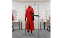 High-Collar Red Long Coat Costume Double-Breasted Anime Cosplay Costume Layered Outfit with Pants Fashionable for Conventions