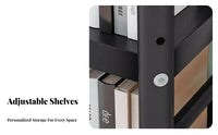 utilitarian design Multi-Tier Open Shelving Unit Easy Assembly Openrear Shelving Unit Stable framework Shelving Unit Adjustable Shelves for Book Lovers, Office Workers, Homeowners, Study Room, Bedroom