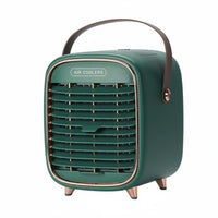 Cools & Humidifies Desktop Misting Fan 3-Speed Control Mini Air Conditioner Fan Humidifier Function for Office, Bedroom, Dorm Room