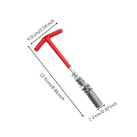 Ignition Plug Socket Wrench, Universal Extended Reach, Non-Slip, Automotive Repair Tool for Car and Motorcycle Maintenance