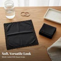 White Cotton Handkerchief Paintable Surface White Lace Handkerchief Reusable