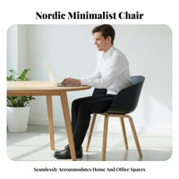 Nordic Design Molded Shell Chair adaptable Use Armless Upholstered Chair Modern aesthetic Seating Furniture Ergonomic Backrest for Homeowners, Business Owners, Interior Designers