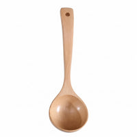 Beech Wood Ladle Polished Kitchen Tool Hanging Hole