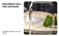 Great Gift Glass Cup with Lid and Straw Reusable Can Shaped Glass High Temperature Resistant for Party Hosts, Adults, Home, Kitchen, Parties