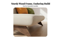 sturdy Hardwood Construction Armless Wooden Frame Settee Space-Saving Wooden Frame Futon Set mid-centuryera Modern Design Loveseat Mattress Included for Apartment Dwellers, Homeowners, Students, Living Room, Bedroom