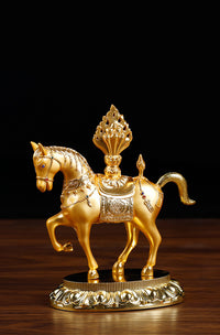 Tibetan Alloy Religious Decorative Figurine for Car or Home