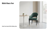 Upholstered Shell Chair Modern Design Seating Furniture Soft Upholstery Thickly Cushioned for Homeowners, Adults