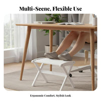 Upholstered Footrest Ergonomic aid Footstool Multi-Purpose for Under Desk