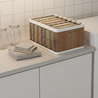 Clothes Storage Container Transparent Wardrobe Divider Box No Assembly Required