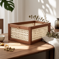 Rattan Umbrella Stand Compact Home Storage Entryway