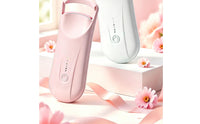 Handheld Eyelash Curler with Viewing Window Portable Heated Eyelash Curler Natural Curl Makeup Tool Safe for Beginners, Travel
