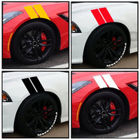 Car Fender Reflective Stickers Waterproof Body Decals for Automotive Decoration