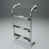 Pool Ladder with Curved Handrails Non-Slip Stainless Steel Pool Ladder Rust Resistant for Hotel Managers, in-Ground Pools